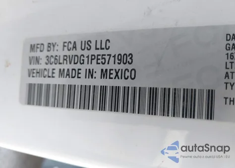 2023 Ram Promaster 2500 High Roof 159 Wb z USA, uszkodzony, nr VIN 3C6LRVDG1PE571903